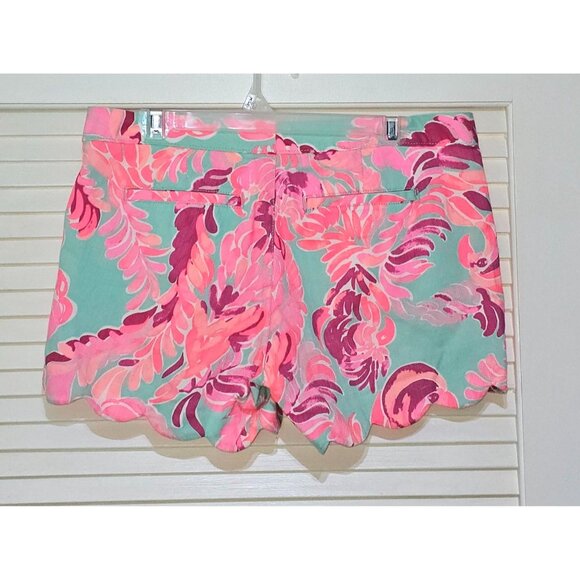 Nwot Lilly Pulitzer Women Multicolor The Buttercup Short Scalloped Hem Sz 8 2610 - Picture 15 of 16